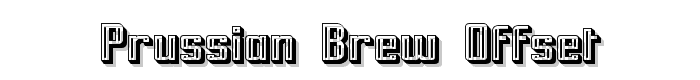 Prussian Brew Offset font